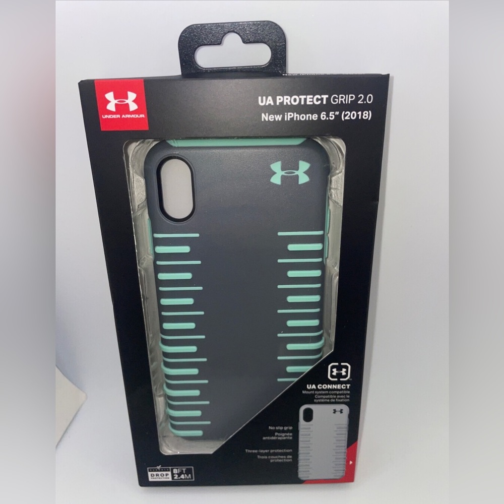 Under Armour  Protect Grip 2.0 Case for iPhone XS Max 6.5" Gray/Teal
